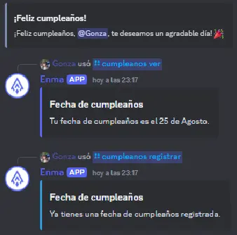 Preview de Sistema de Cumpleaños